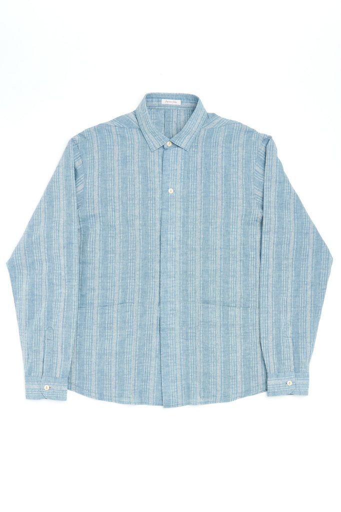 ABCL Garments Kimi Overshirt Dobby Stripe Light Blue