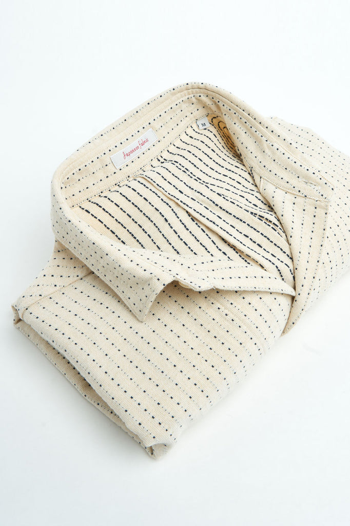 ABCL Garments Kimi Overshirt Sashiko Indigo/Natural