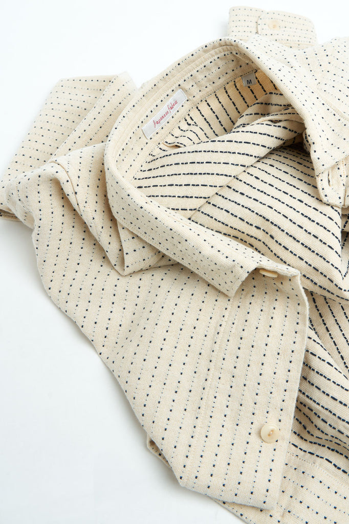 ABCL Garments Kimi Overshirt Sashiko Indigo/Natural