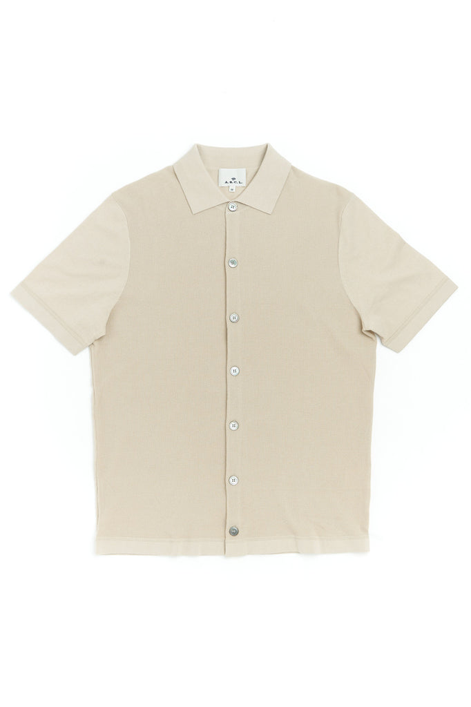 ABCL Garments Short Sleeve Shirt Knit Oyster