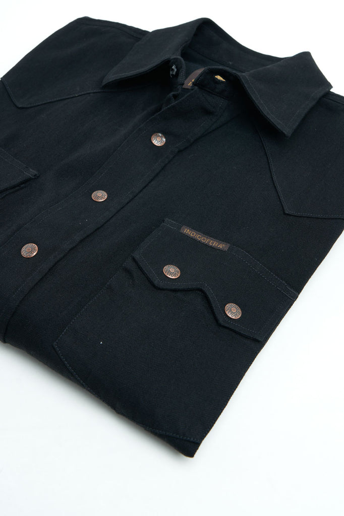 Indigofera Ryman Shirt Petaca Denim Black Rinsed