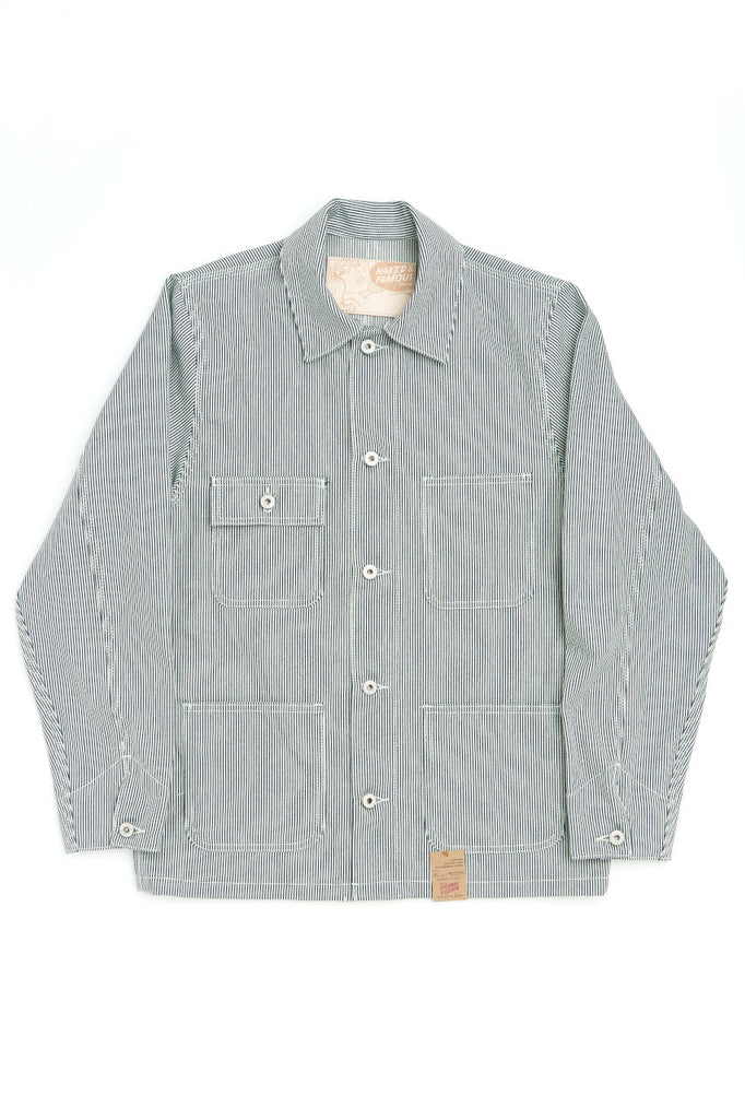 Naked & Famous Denim Chore Coat Hickory Selvedge | SUNSETSTAR
