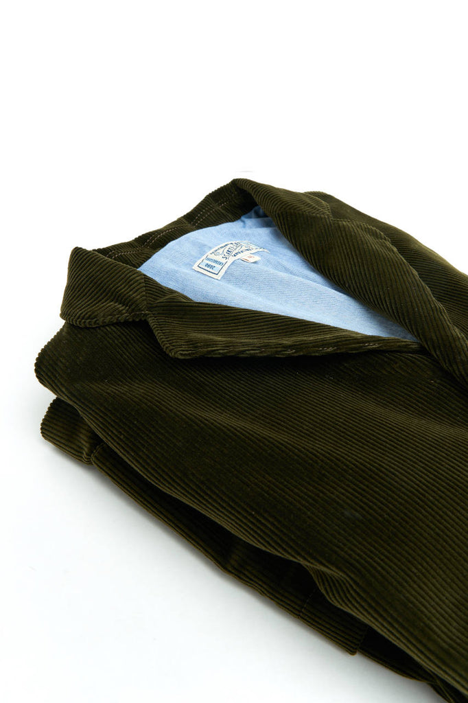 【パレットライフストーリー】 MULTIPLE COAT 古着 Scarti Lab Suit Jacket 712-SN814 Corduroy Green | SUNSETSTAR