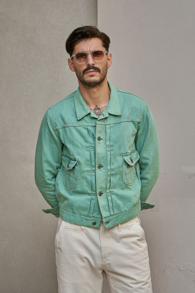 Scarti Lab Type 2 Jacket 703-ST820 Denim Green | SUNSETSTAR