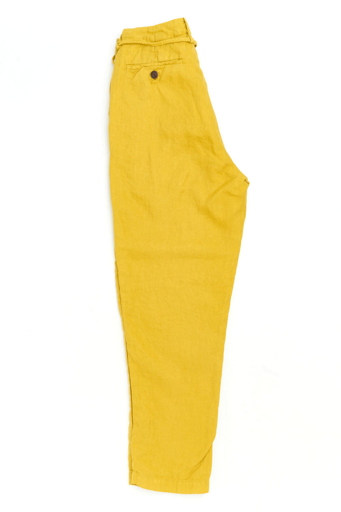 Seuvas Tapered 2-Tuck Pants Linen Pagoda | SUNSETSTAR