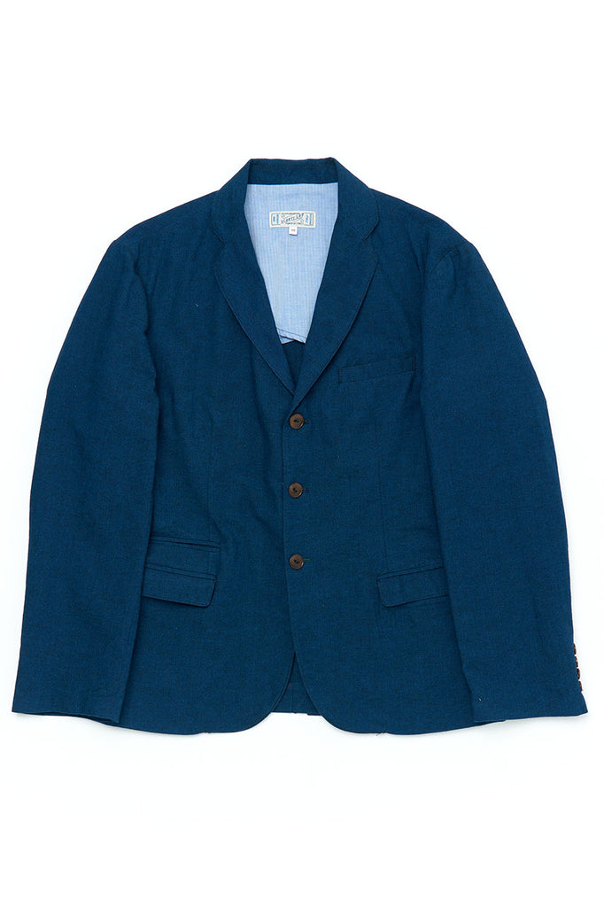 Scarti Lab Suit Jacket 710-SM407 Cotton/Linen Blend Indigo