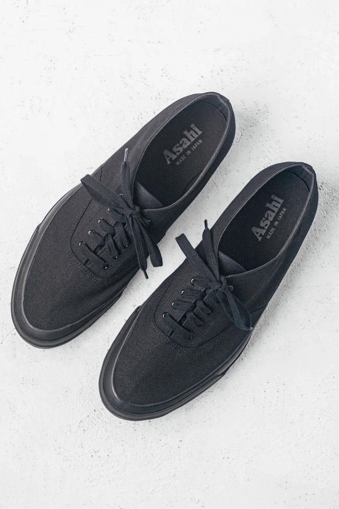 Asahi Deck Shoes All Black
