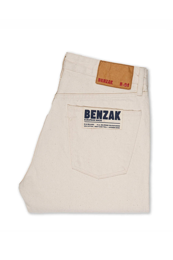 Benzak B-04 Relaxed 14oz Selvedge Colour Denim Ecru