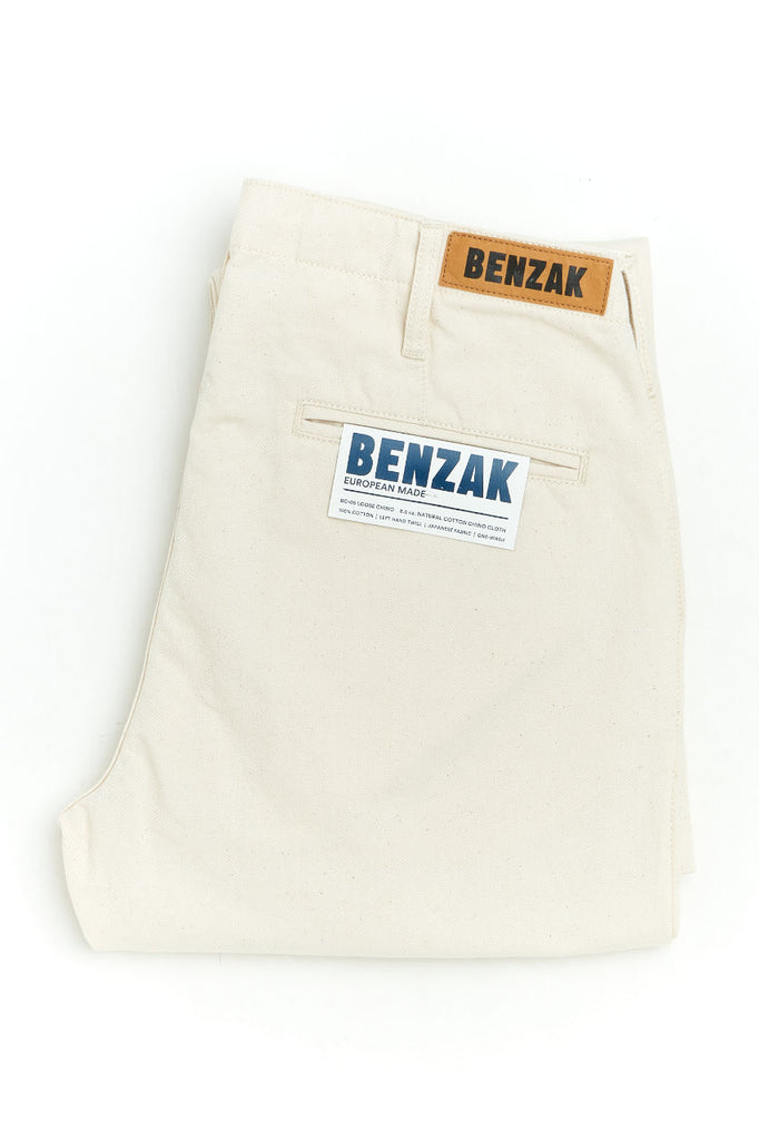 Benzak BC-05 Loose Chinos 8.5oz Japanese Chino Cloth Natural