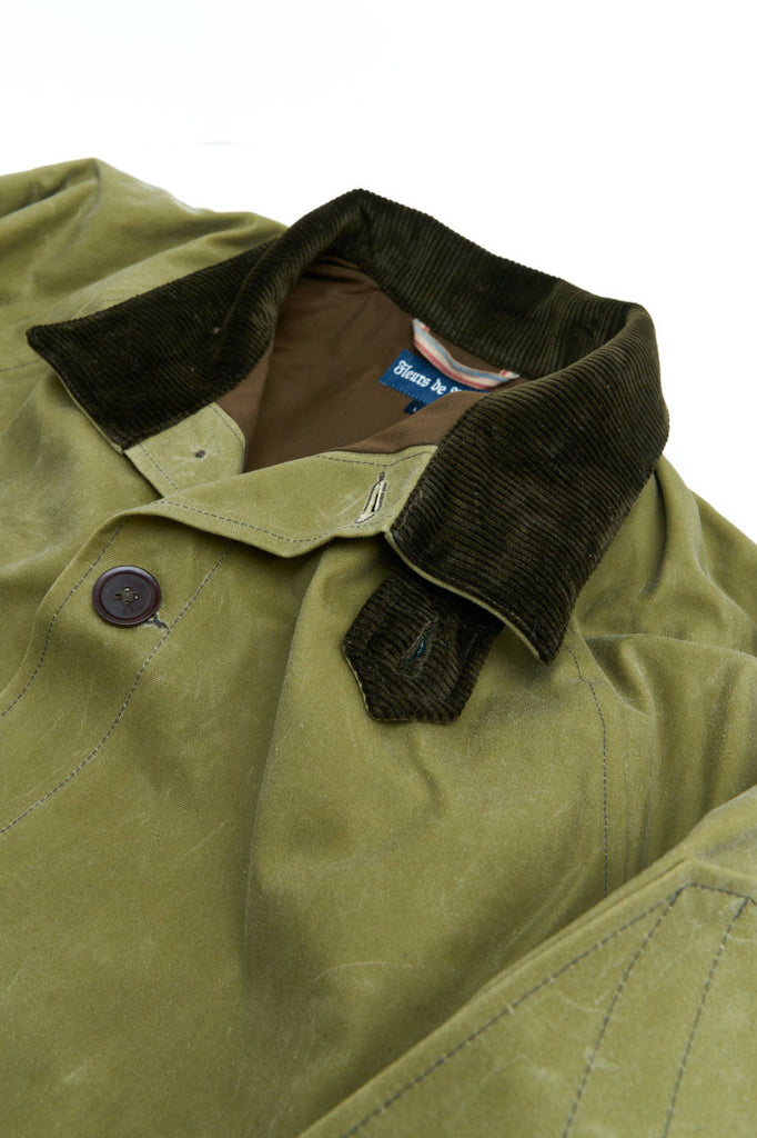 Fleurs de Bagne Le Falot Wax Jacket Olive