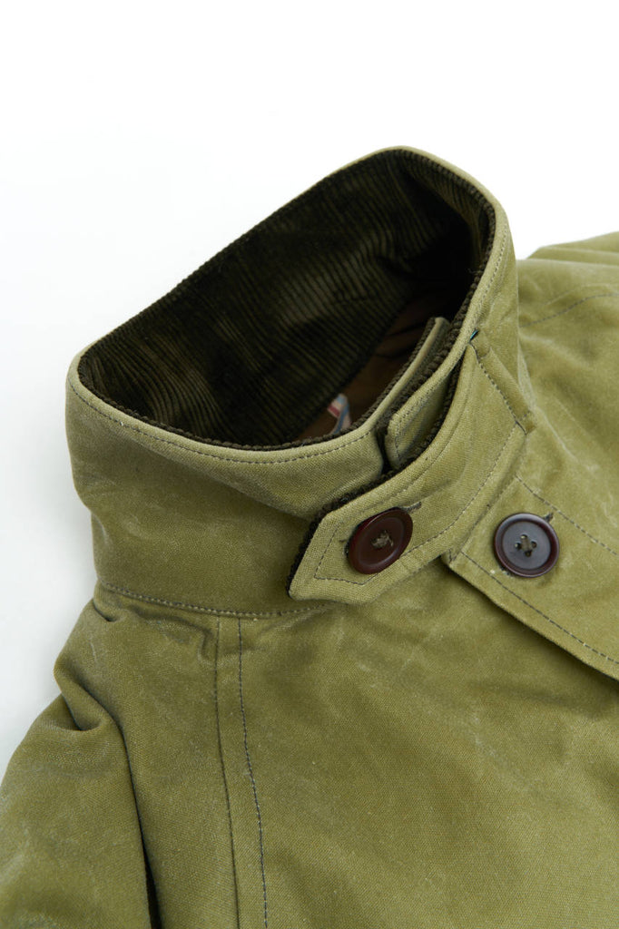 Fleurs de Bagne Le Falot Wax Jacket Olive