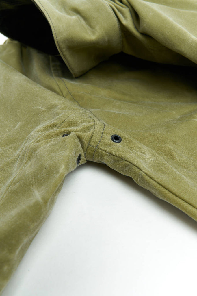 Fleurs de Bagne Le Falot Wax Jacket Olive