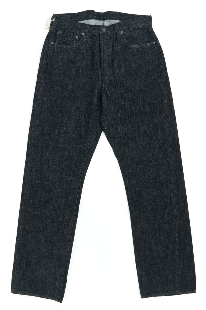 Fullcount 1101BKSS Straight Black Selvedge Denim 11.5oz