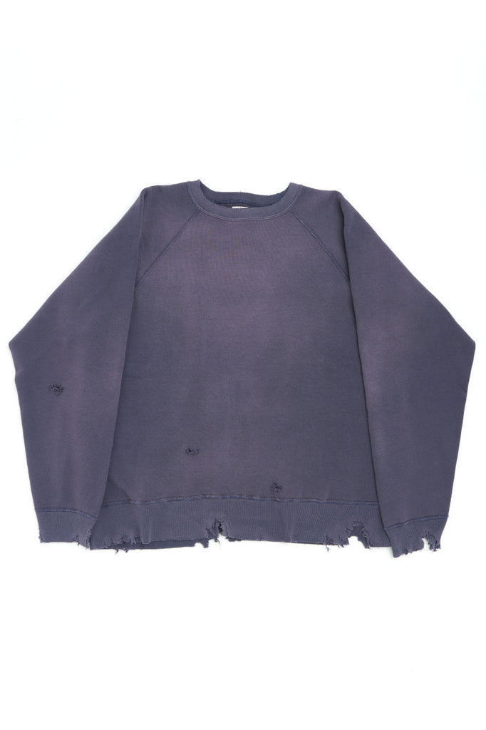 Fullcount 3769 Fading Raglan Sleeve Sweatshirt Eggplant