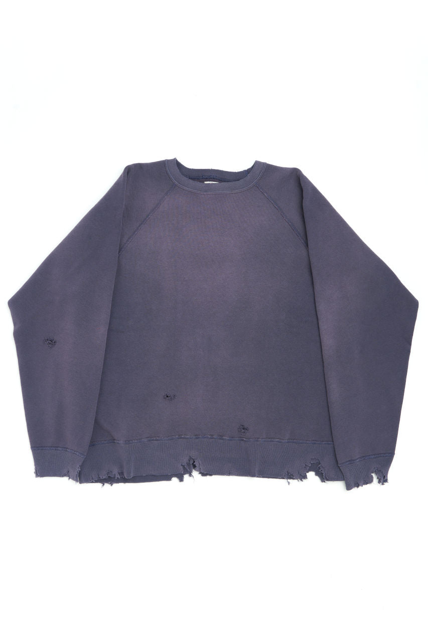 Fullcount 3769 Fading Raglan Sleeve Sweatshirt Eggplant | SUNSETSTAR