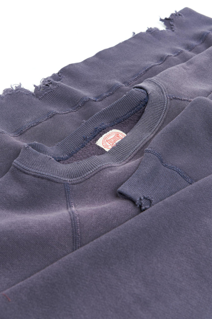 Fullcount 3769 Fading Raglan Sleeve Sweatshirt Eggplant