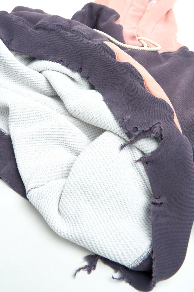 Fullcount 3770 Fading Double Face Hoodie Eggplant/Pink