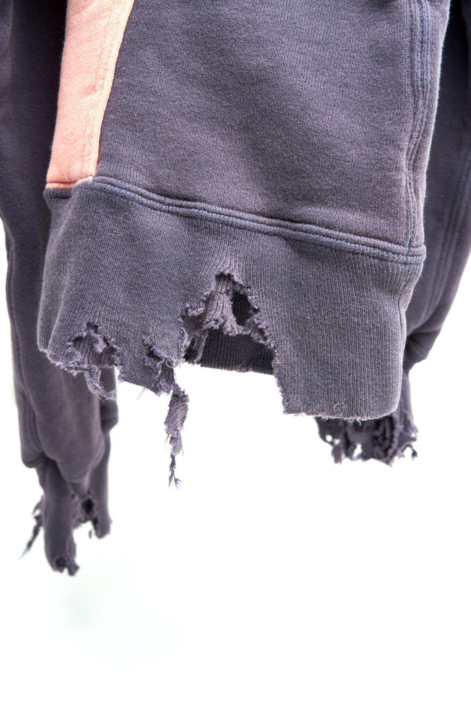 Fullcount 3770 Fading Double Face Hoodie Eggplant/Pink