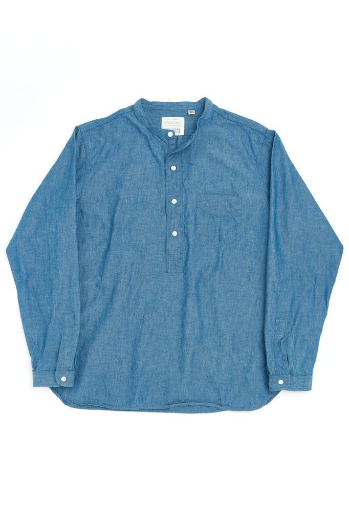 Fullcount Stand Collar Shirt 4900-21 Chambray