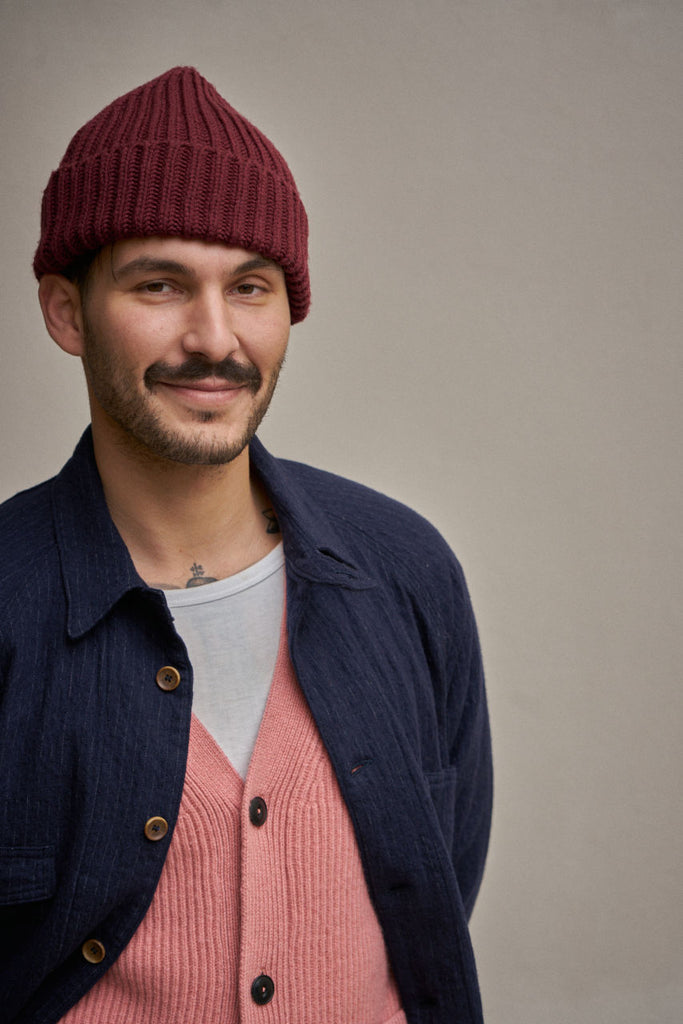 GRP Knitwear Beanie M 40 Merino Bordeaux