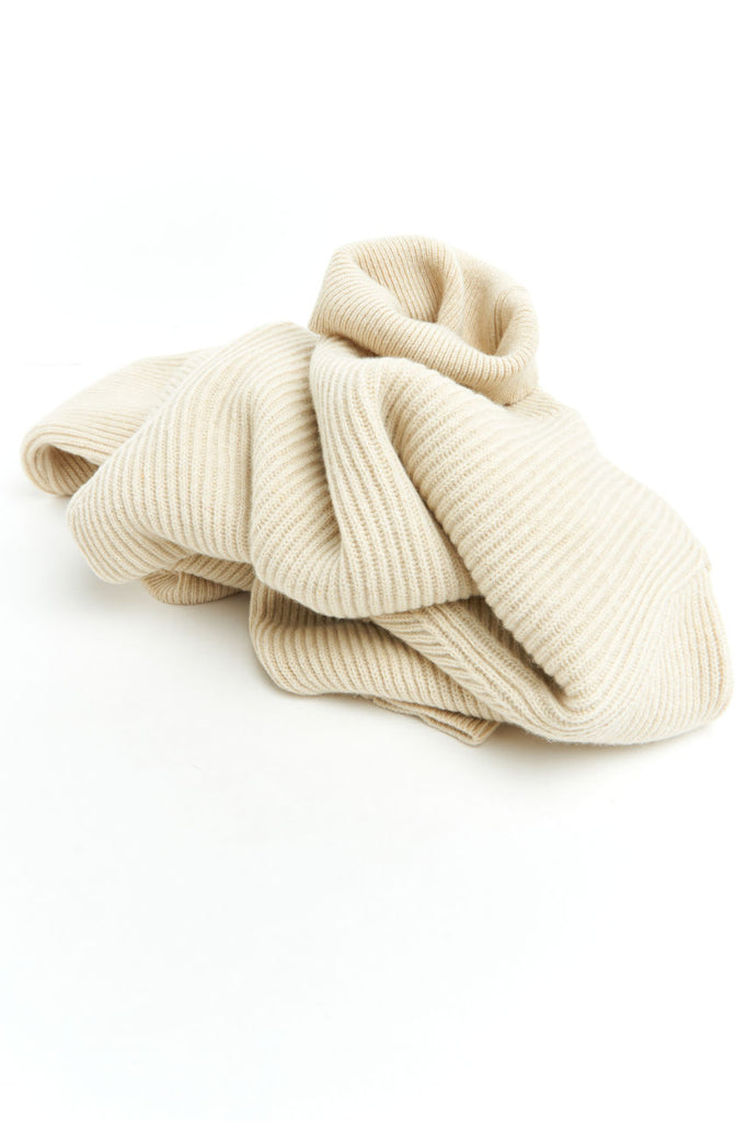 GRP Knitwear Roll Neck Sweater Merino/Cashmere Rope Rib