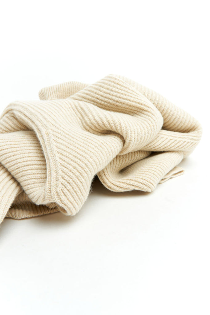 GRP Knitwear Roll Neck Sweater Merino/Cashmere Rope Rib