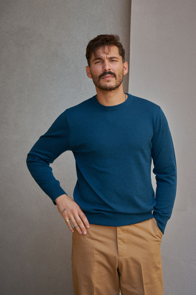GRP Knitwear Fine Knit Crew SF TEC 1 Merino Oil