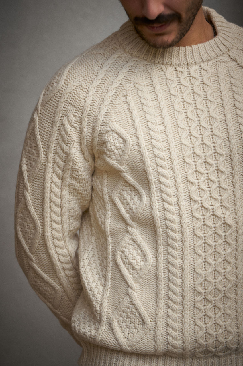 GRP X CASA-ISAAC Crew Neck Steve Merino/Cashmere Blend Rope