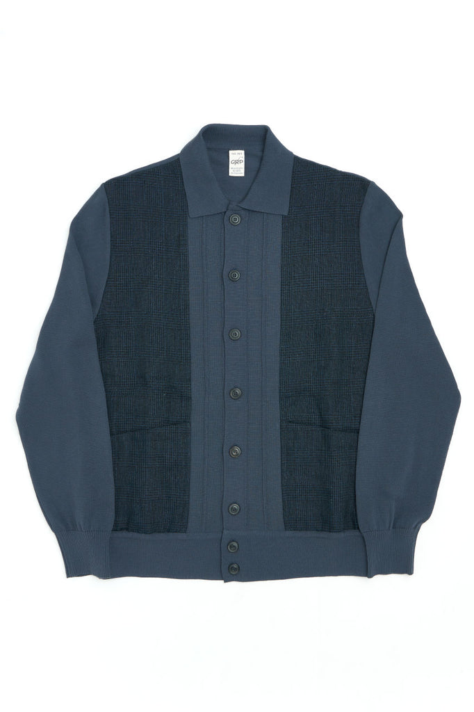 GRP Knitwear Jacket "M+T 10" Cotton/Linen Charcoal