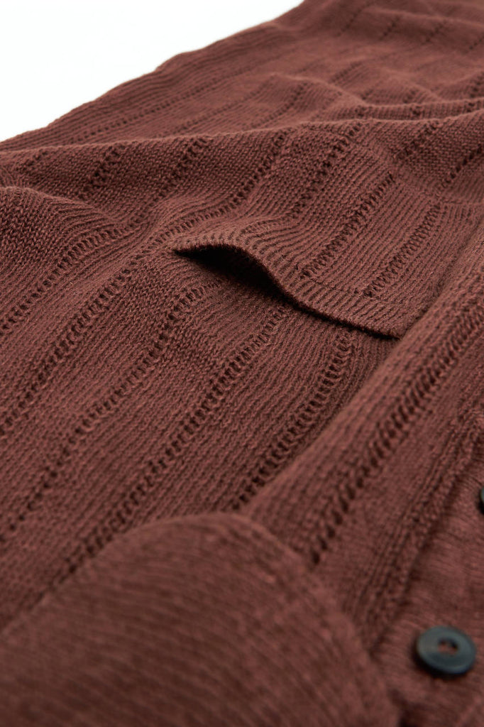 GRP X CASA-ISAAC Polo Linen Knit Cinnamon