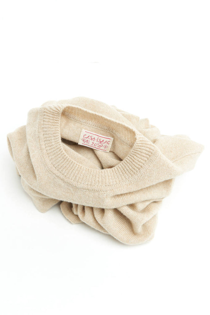 GRP X CASA-ISAAC Crew Neck Alpaca/Linen/Hemp Beige