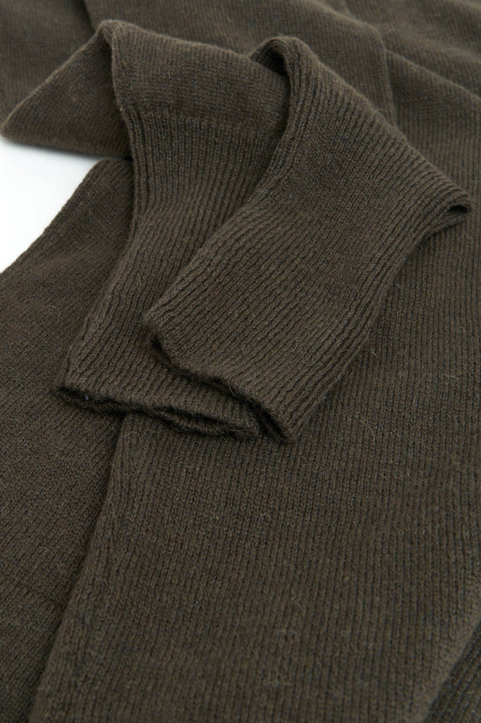 GRP X CASA-ISAAC Crew Neck Alpaca/Linen/Hemp Brown