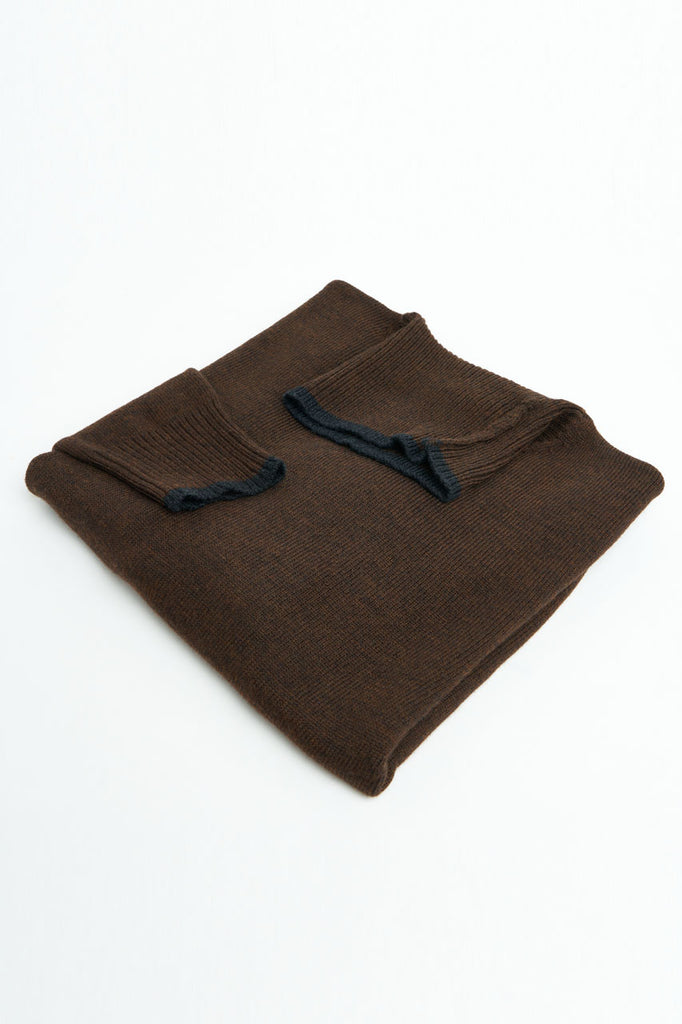 GRP x Max Rohr Merino Roll Neck Brown/Charcoal