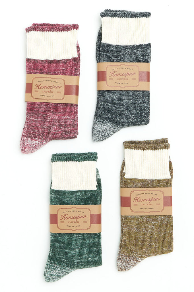 Homespun Knitwear Dustbowl Work Socks Spruce