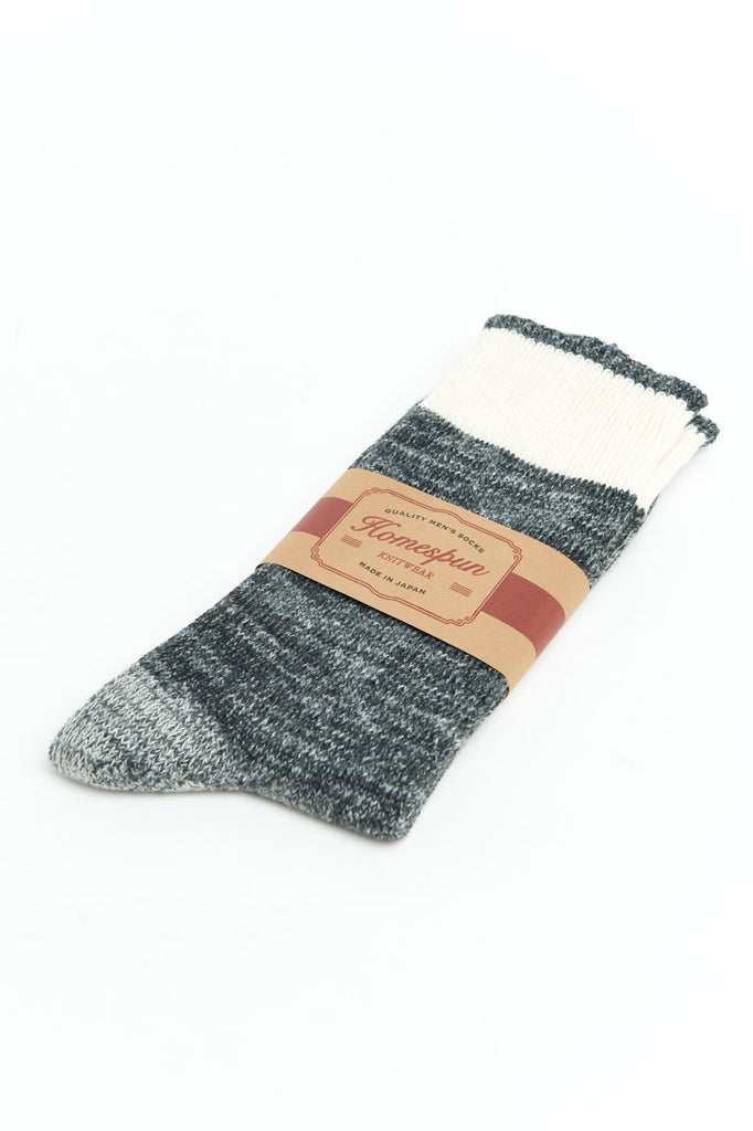 Homespun Knitwear Dustbowl Work Socks Charcoal