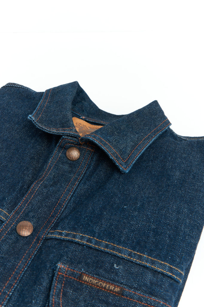 Indigofera Jeans Fargo Trucker Jacket Shiroyama Rinsed