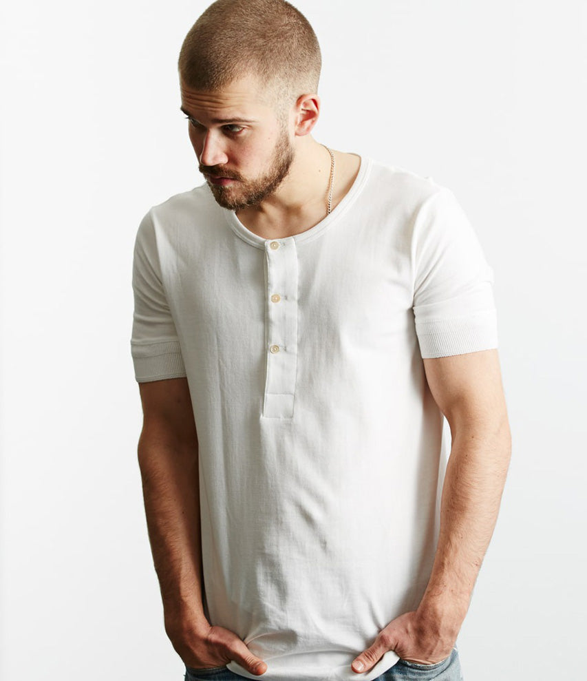 Merz b. Schwanen Good Originals Henley 207 White