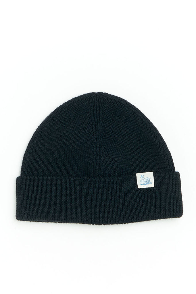 Merz b. Schwanen Merino Wool Watch Cap Black