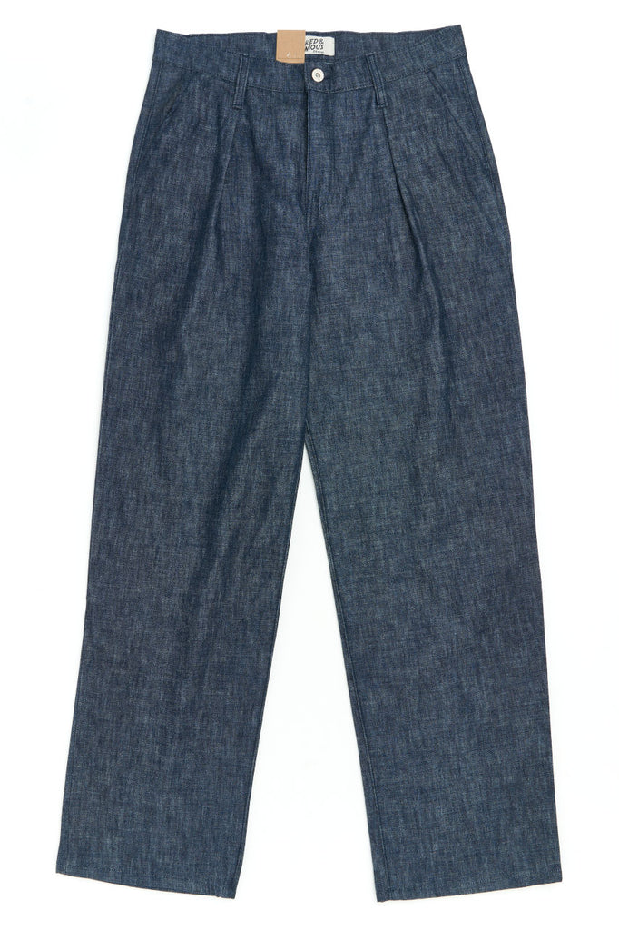 Naked & Famous Denim Pleated Trousers 10oz Denim