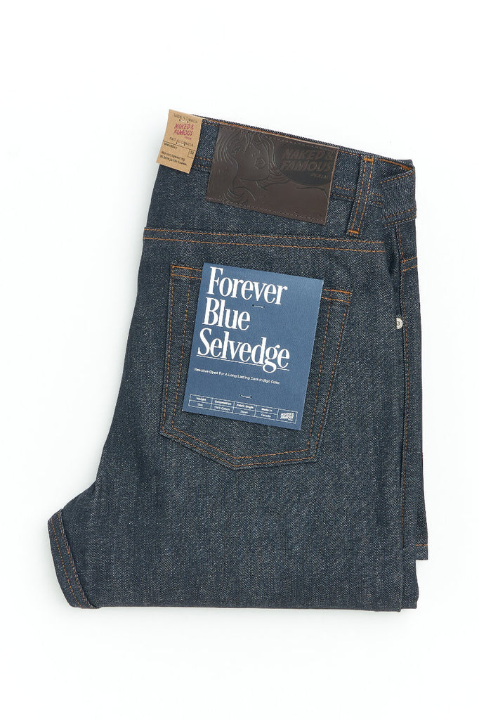 Naked & Famous Denim Weird Guy Forever Blue Selvedge