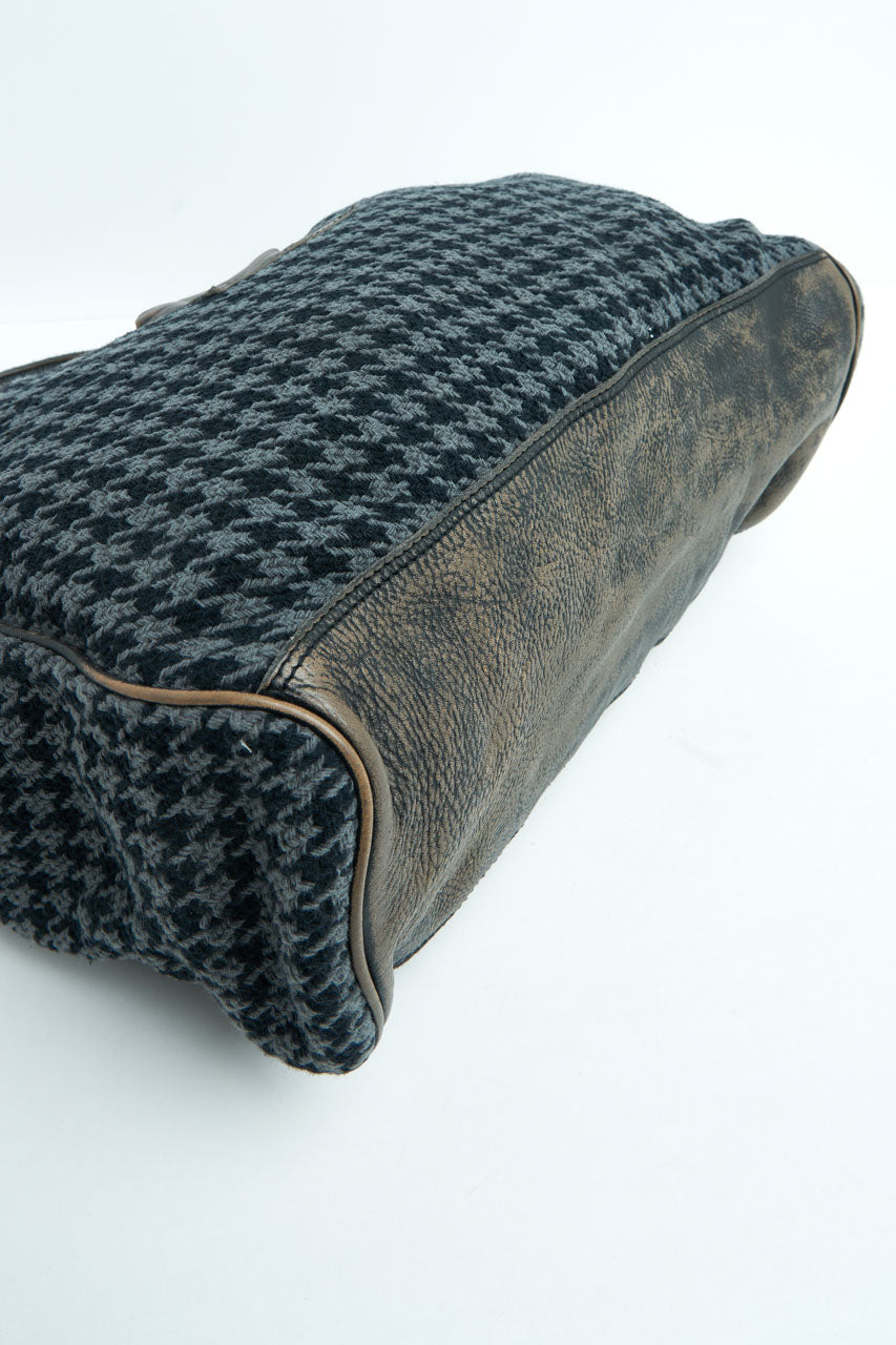 Numero 10 Monzeglio Bag Houndstooth Charcoal/Black | SUNSETSTAR