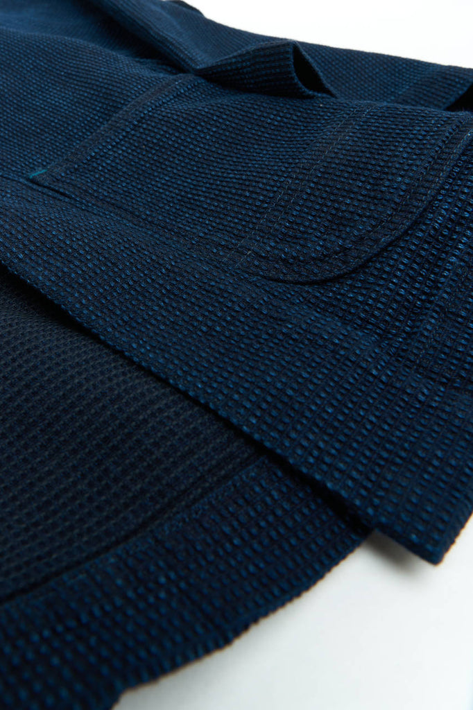 Omoto Denim 8820 Cube Sashiko Happi Kimono