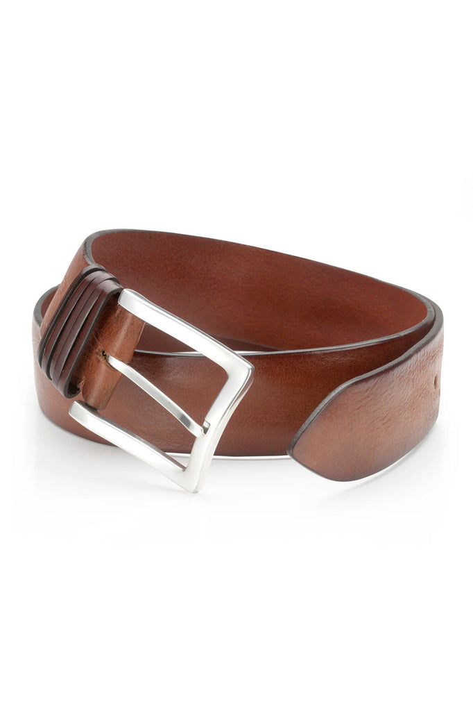 Post & Co Leather Belt Cognac 40 Washed