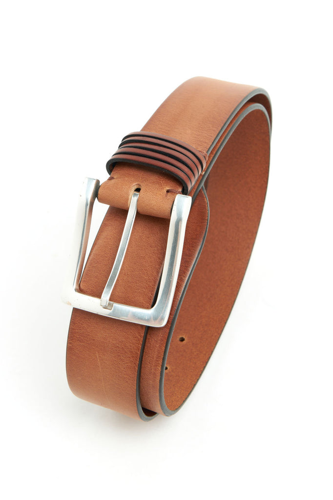 Post & Co Leather Belt Cognac 40 Washed