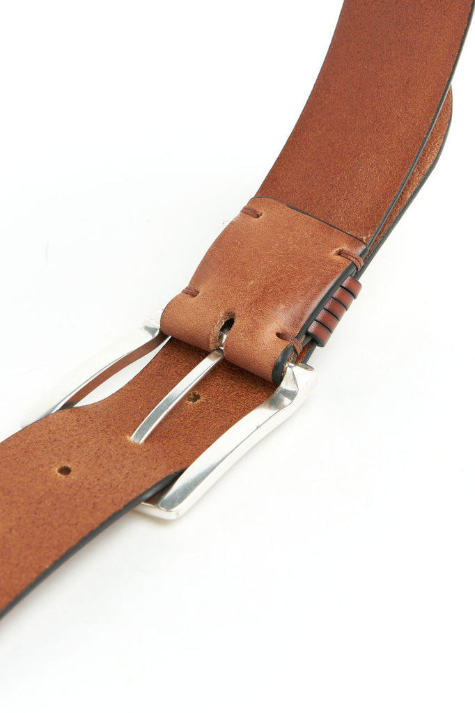 Post & Co Leather Belt Cognac 40 Washed