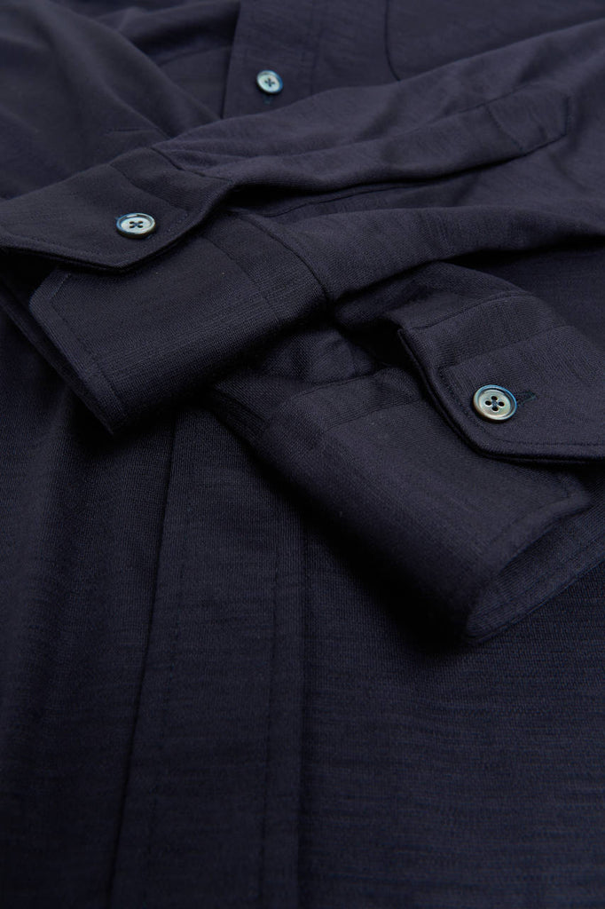 Salvatore Piccolo Button Down Shirt George Wool Fleece/Cashmere Stretch