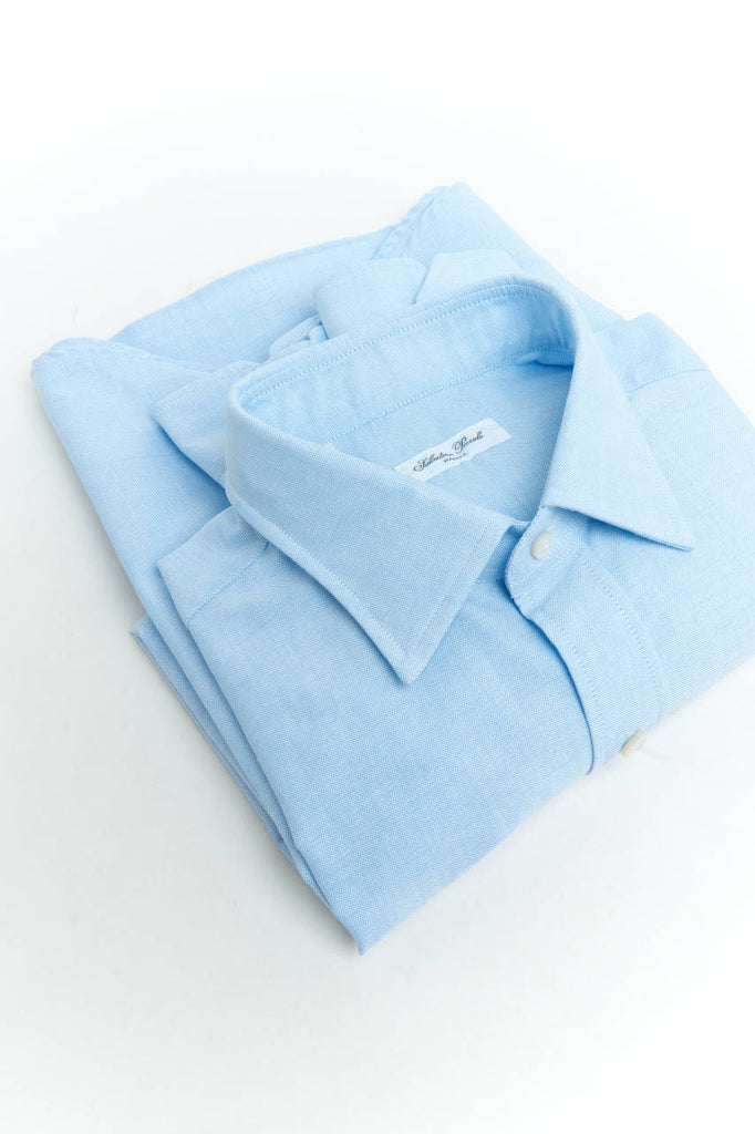 Salvatore Piccolo Classic Shirt Oxford Light Blue