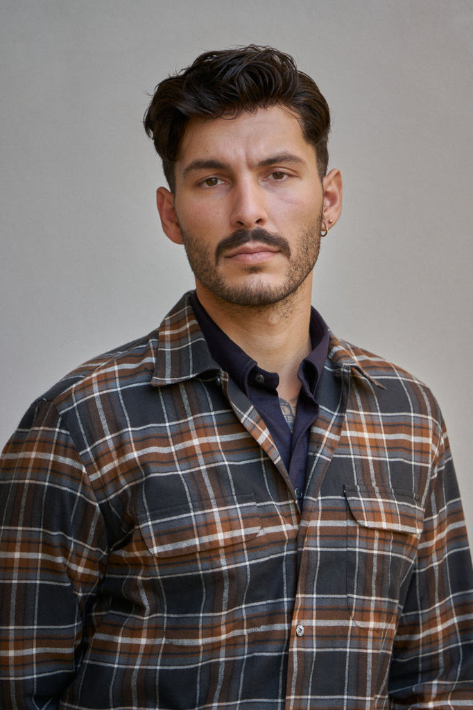 Salvatore Piccolo Overshirt Justin SW44 Plaid