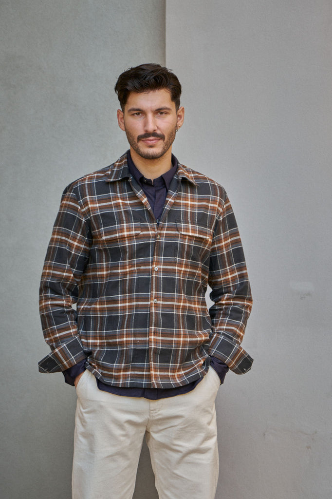 Salvatore Piccolo Overshirt Justin SW44 Plaid