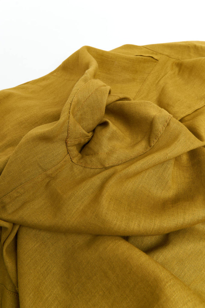 Salvatore Piccolo Overshirt Vietnam Cotton/Linen Ocher